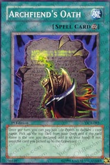 Archfiends Oath Dark Crisis Yu-Gi-Oh! card