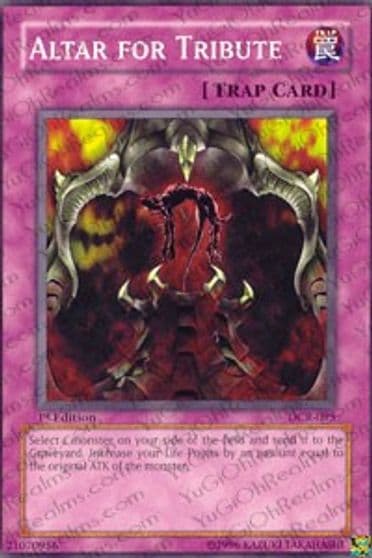 Altar for Tribute Dark Crisis Yu-Gi-Oh! card