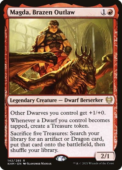 Magda Brazen Outlaw Kaldheim Magic card