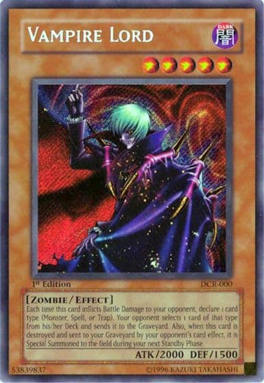 Vampire Lord Dark Crisis Yu-Gi-Oh! card