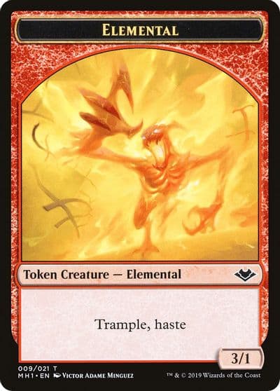 Elemental 009 Spirit Double Sided Token Modern Horizons Magic card