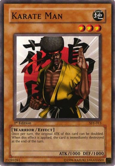 Karate Man Starter Deck: Joey Yu-Gi-Oh! card