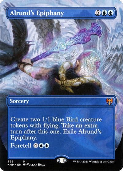 Alrunds Epiphany Borderless Kaldheim Magic card