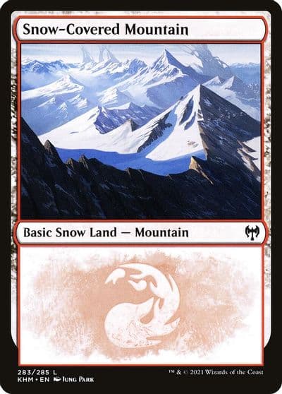 Snow Covered Mountain 283 Kaldheim Magic card