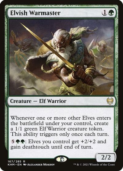 Elvish Warmaster Kaldheim Magic card