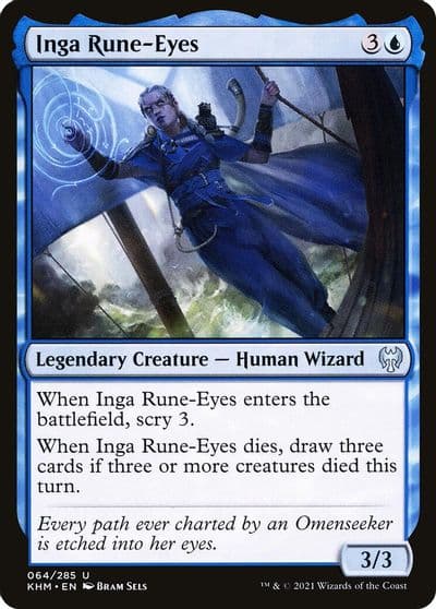 Inga Rune Eyes Kaldheim Magic card
