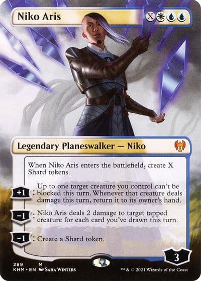 Niko Aris Borderless Kaldheim Magic card