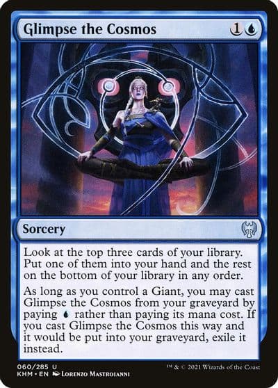 Glimpse the Cosmos Kaldheim Magic card