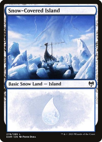 Snow Covered Island 278 Kaldheim Magic card