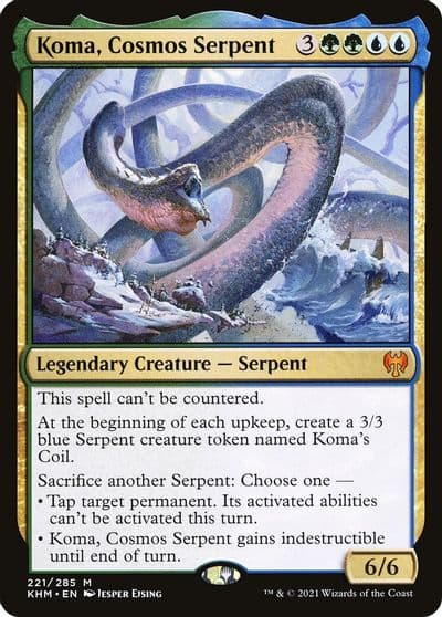 Koma Cosmos Serpent Kaldheim Magic card