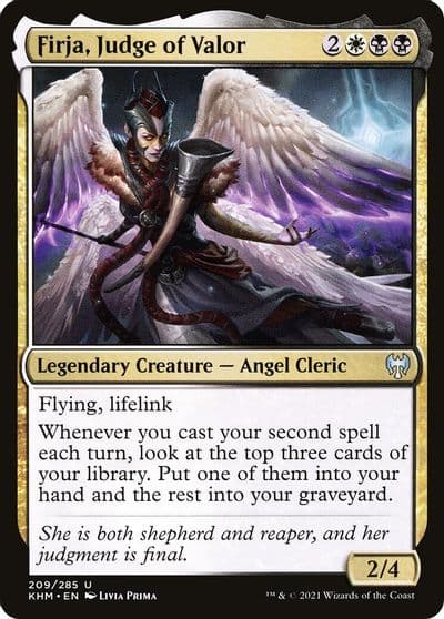 Firja Judge of Valor Kaldheim Magic card