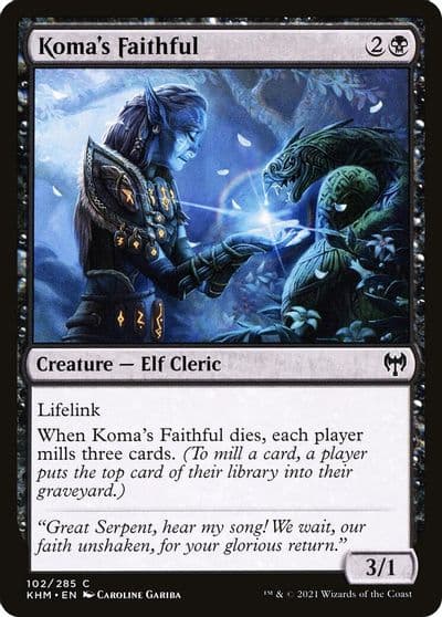 Komas Faithful Kaldheim Magic card