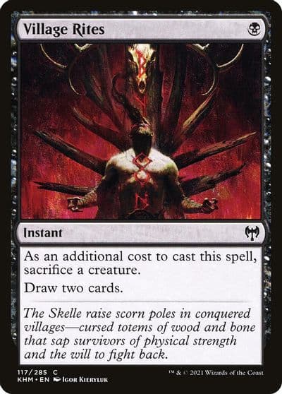 Village Rites Kaldheim Magic card