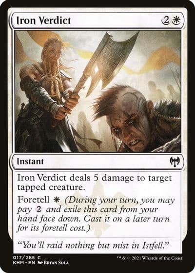 Iron Verdict Kaldheim Magic card