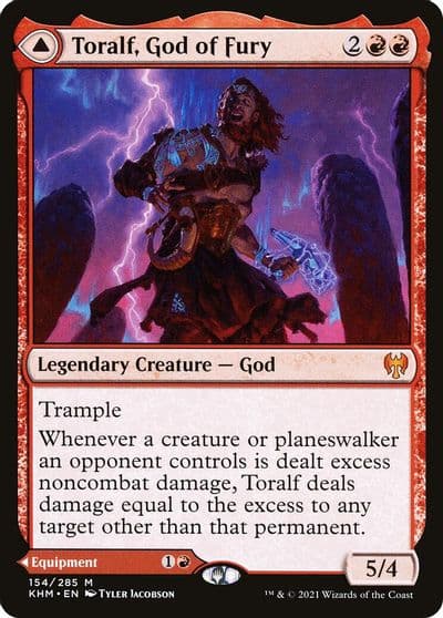 Toralf God of Fury Kaldheim Magic card