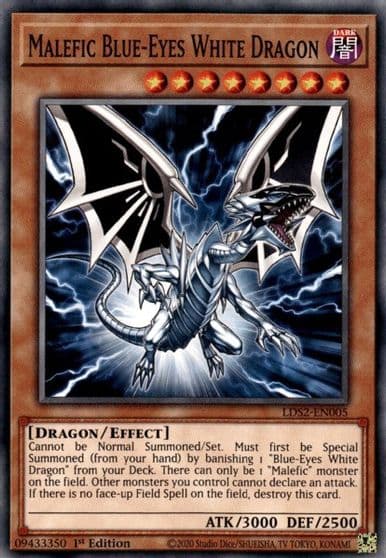Malefic Blue Eyes White Dragon Legendary Duelists: Season 2 Yu-Gi-Oh! card