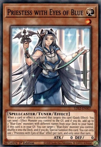 Priestess with Eyes of Blue Legendary Duelists: Season 2 Yu-Gi-Oh! card