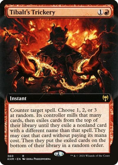 Tibalts Trickery Extended Art Kaldheim Magic card
