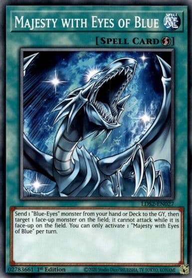 Majesty with Eyes of Blue Legendary Duelists: Season 2 Yu-Gi-Oh! card