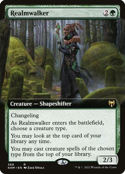 Realmwalker Extended Art Kaldheim Magic card