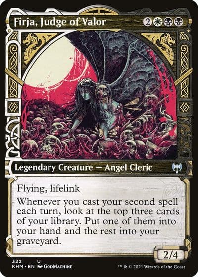 Firja Judge of Valor Showcase Kaldheim Magic card