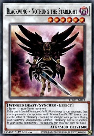 Blackwing Nothung the Starlight Legendary Duelists: Season 2 Yu-Gi-Oh! card
