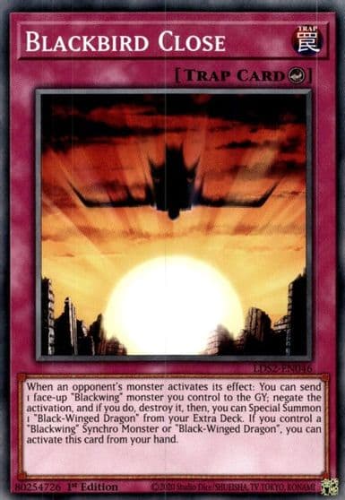 Blackbird Close Legendary Duelists: Season 2 Yu-Gi-Oh! card