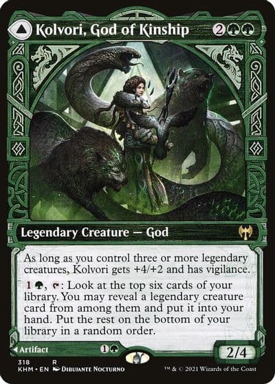 Kolvori God of Kinship Showcase Kaldheim Magic card