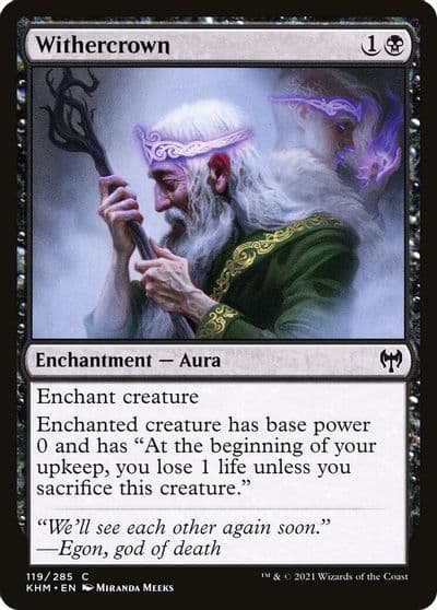 Withercrown Kaldheim Magic card