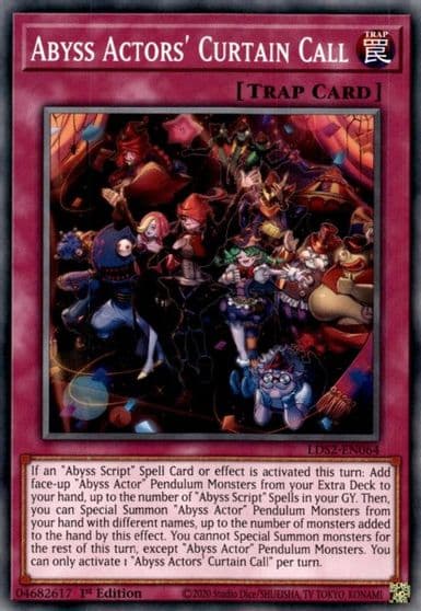 Abyss Actors Curtain Call Legendary Duelists: Season 2 Yu-Gi-Oh! card