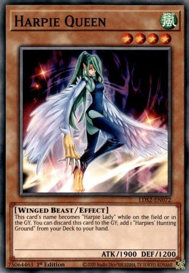 Harpie Queen Legendary Duelists: Season 2 Yu-Gi-Oh! card