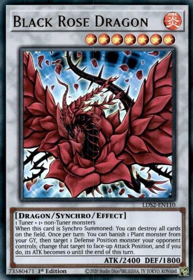 Black Rose Dragon Legendary Duelists: Season 2 Yu-Gi-Oh! card