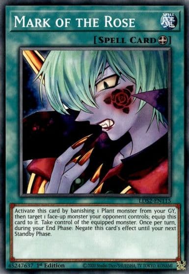 Mark of the Rose Legendary Duelists: Season 2 Yu-Gi-Oh! card