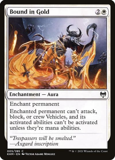 Bound in Gold Kaldheim Magic card