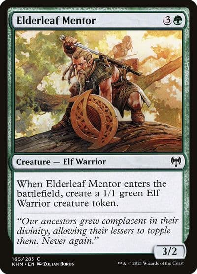 Elderleaf Mentor Kaldheim Magic card