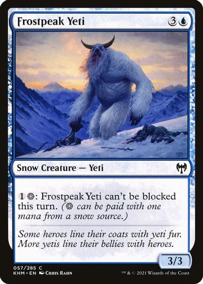 Frostpeak Yeti Kaldheim Magic card