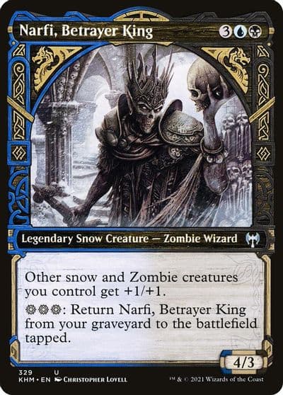 Narfi Betrayer King Showcase Kaldheim Magic card