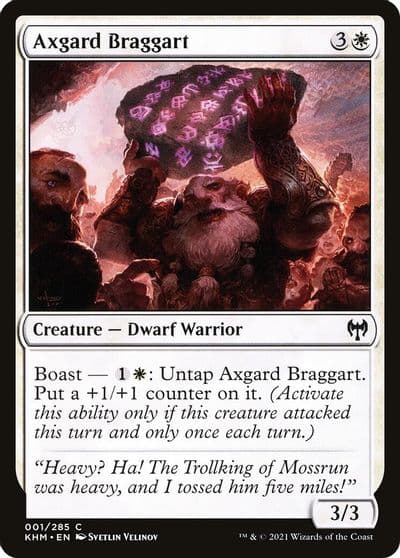 Axgard Braggart Kaldheim Magic card
