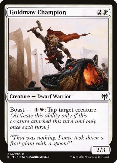 Goldmaw Champion Kaldheim Magic card