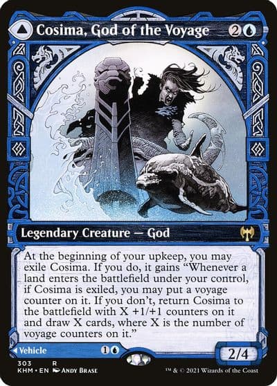 Cosima God of the Voyage Showcase Kaldheim Magic card