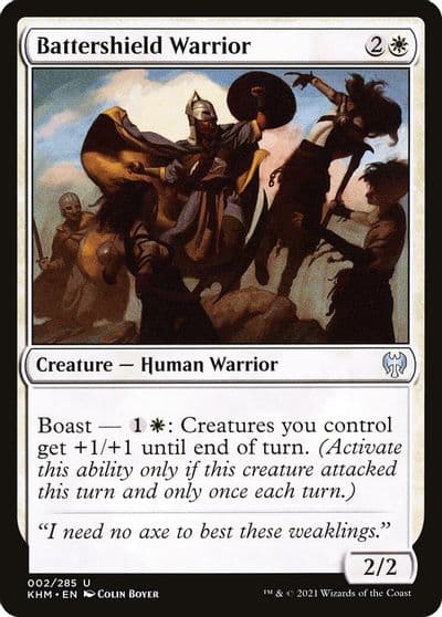 Battershield Warrior Kaldheim Magic card