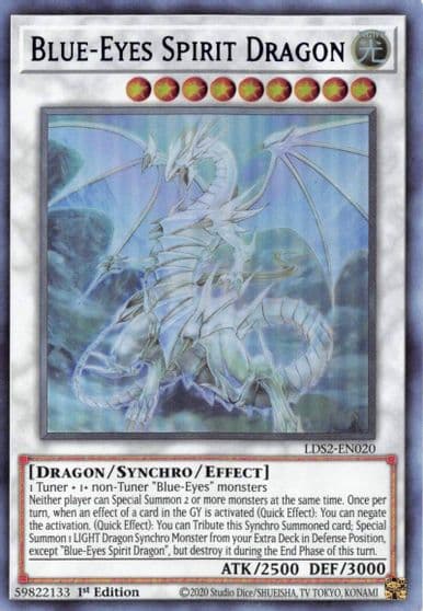 Blue Eyes Spirit Dragon Purple Legendary Duelists: Season 2 Yu-Gi-Oh! card