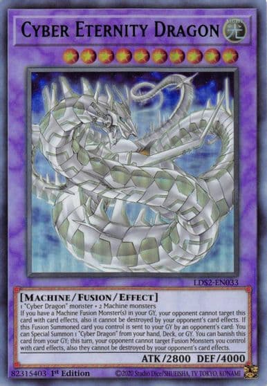 Cyber Eternity Dragon Green Legendary Duelists: Season 2 Yu-Gi-Oh! card