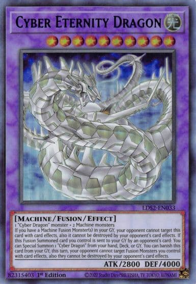 Cyber Eternity Dragon Purple Legendary Duelists: Season 2 Yu-Gi-Oh! card