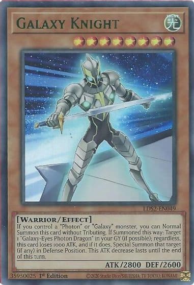 Galaxy Knight Green Legendary Duelists: Season 2 Yu-Gi-Oh! card