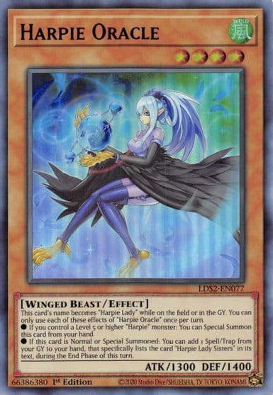 Harpie Oracle Purple Legendary Duelists: Season 2 Yu-Gi-Oh! card
