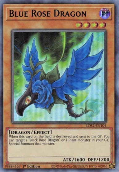 Blue Rose Dragon Blue Legendary Duelists: Season 2 Yu-Gi-Oh! card