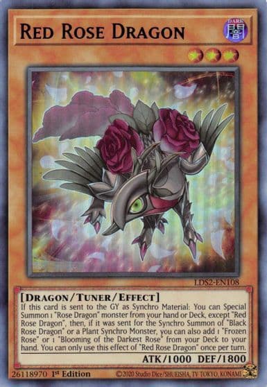 Red Rose Dragon Purple Legendary Duelists: Season 2 Yu-Gi-Oh! card