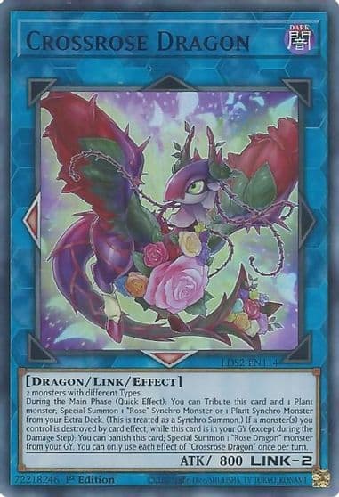 Crossrose Dragon Purple Legendary Duelists: Season 2 Yu-Gi-Oh! card
