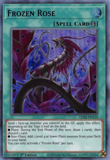 Frozen Rose Blue Legendary Duelists: Season 2 Yu-Gi-Oh! card